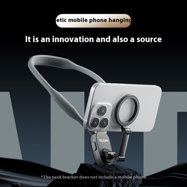 Magnetic Phone Neck Holder – Hands-Free Flexible POV Mount for Smartphones
