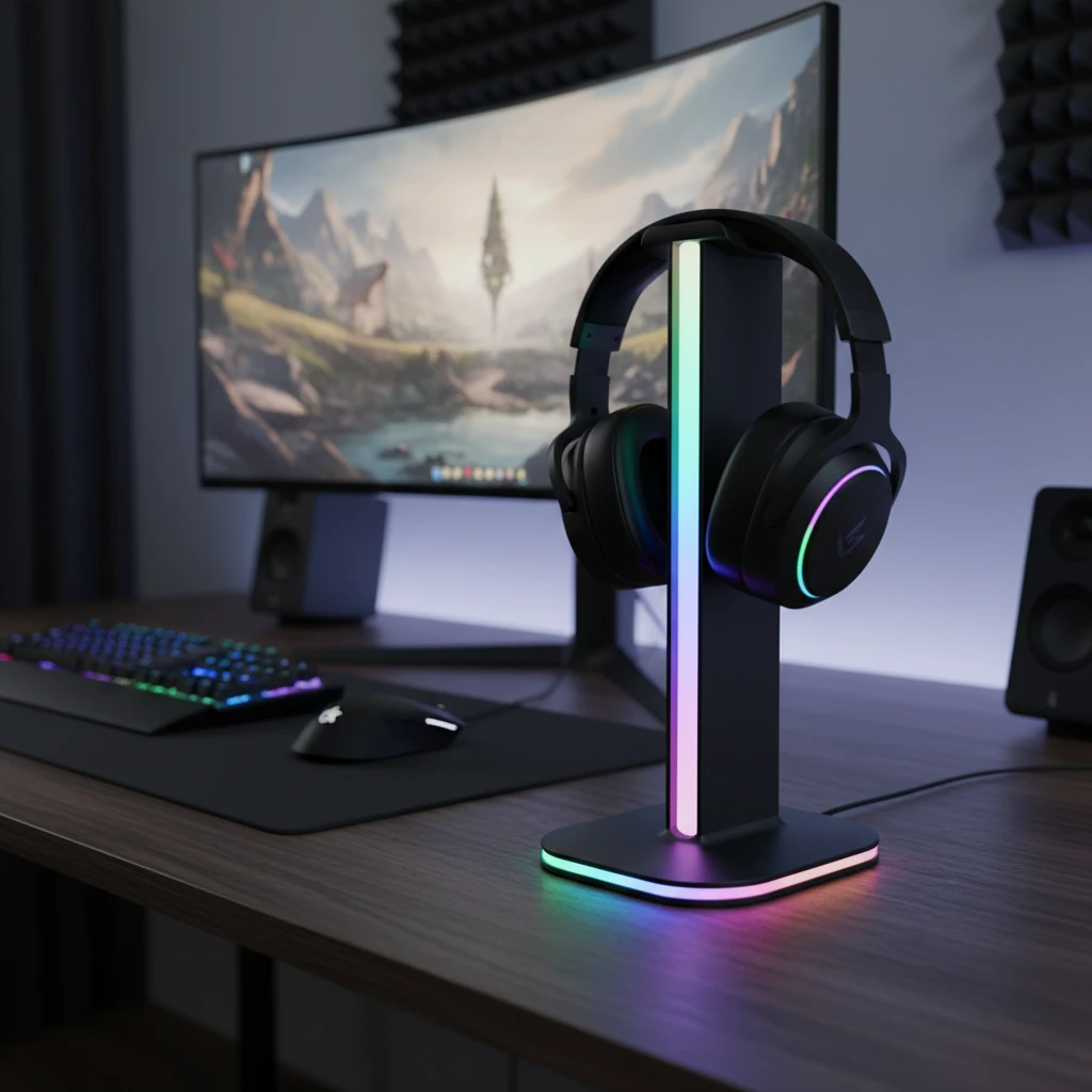 rgb headphone stand