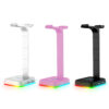 2-in-1 RGB Headphone Stand with USB Charging