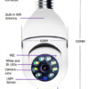 1080P WiFi Bulb Security Camera with 4X Zoom